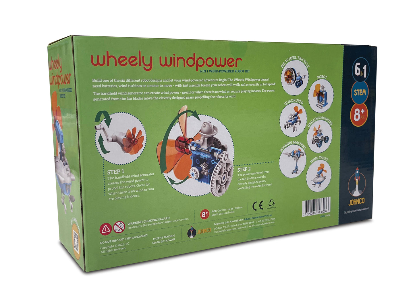 Wheely Windpower 6 in 1 Wind-Powered Robot