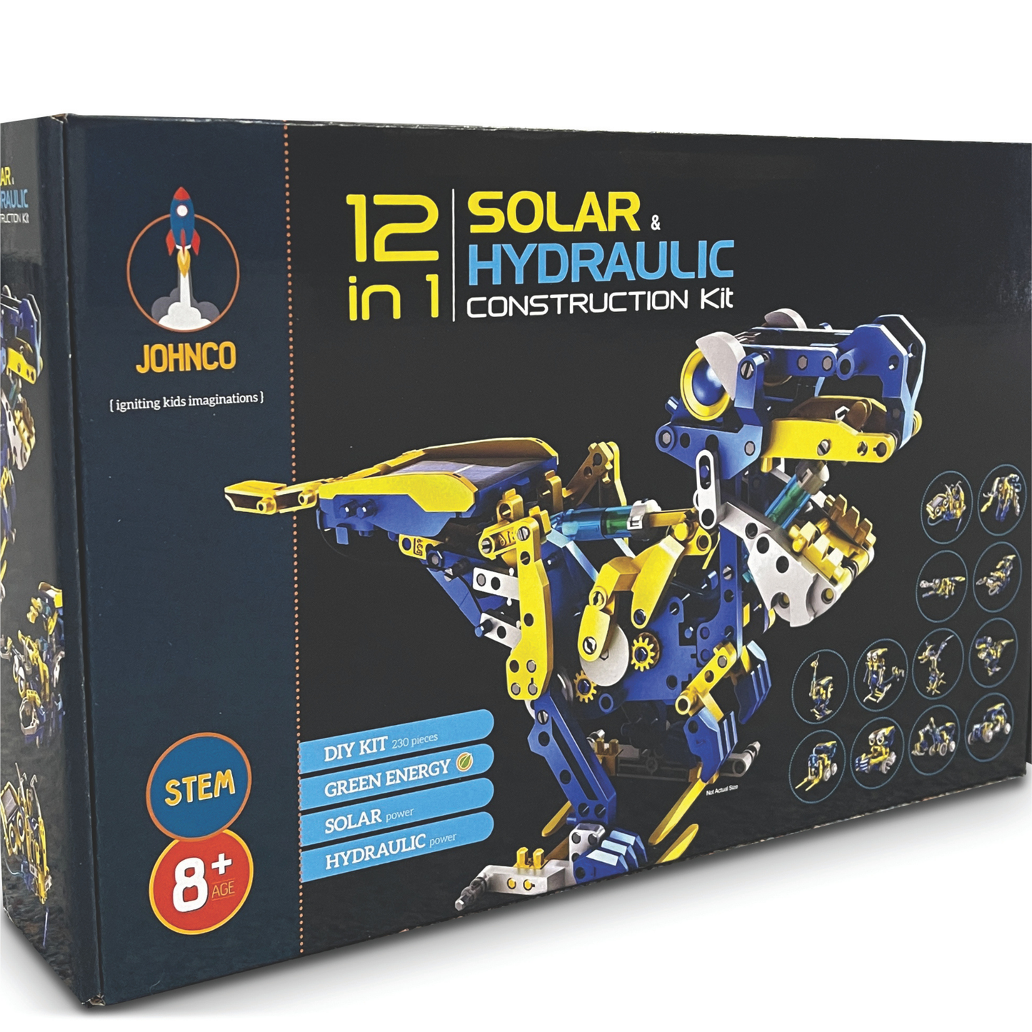 12 in 1 Solar and Hydraulic Construction Kit