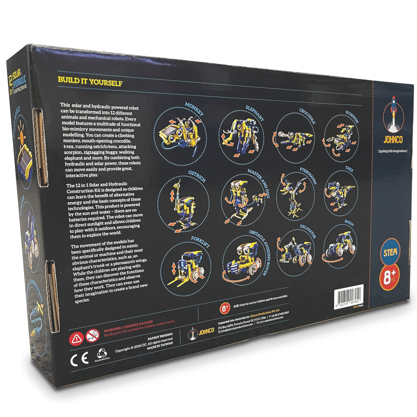 12 in 1 Solar and Hydraulic Construction Kit