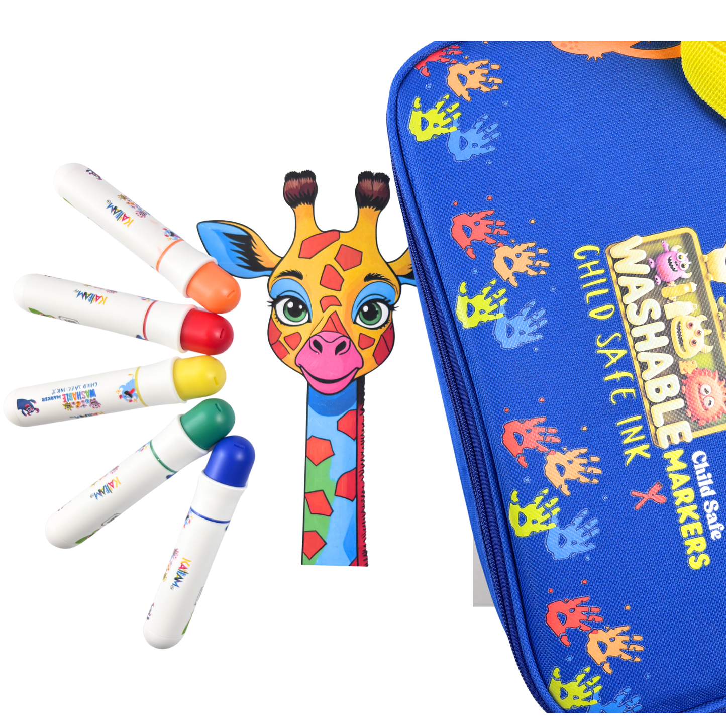 Kallam 24 Color Super Washable Child Safe Markers