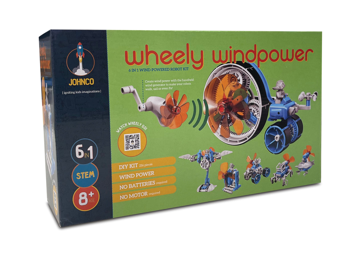 Wheely Windpower 6 in 1 Wind-Powered Robot
