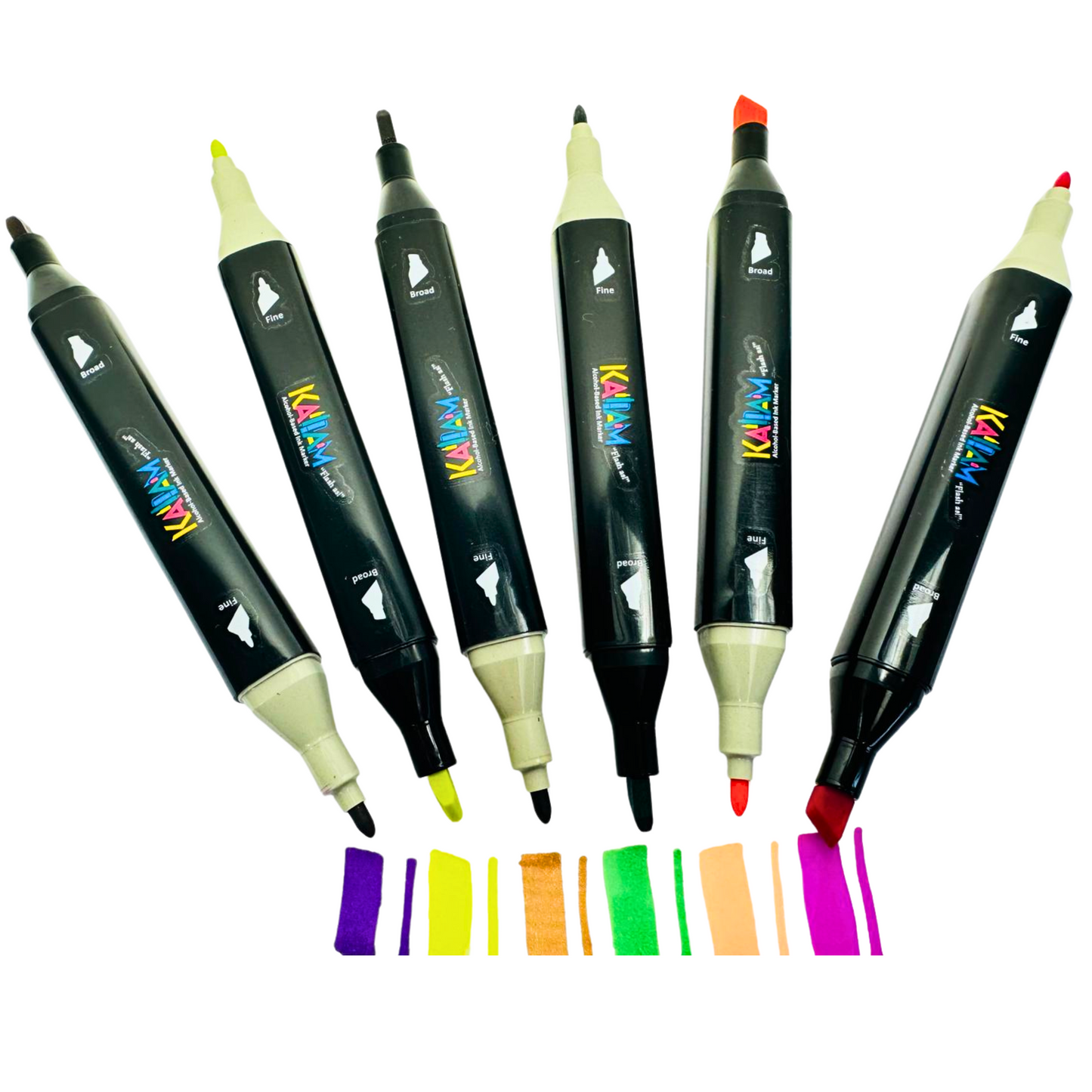 Kallam 168 Colors Dual Tip with Carrying Case