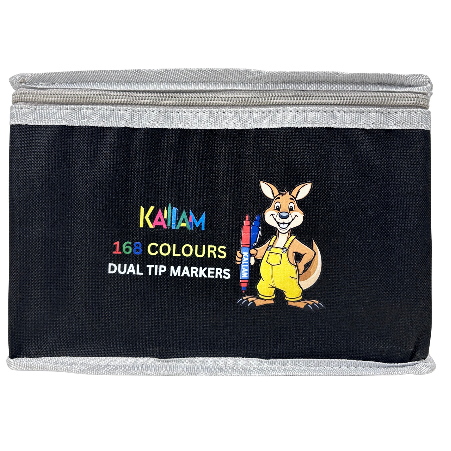 Kallam 168 Colors Dual Tip with Carrying Case